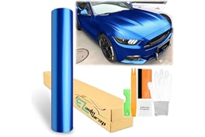 EZAUTO WRAP 48"x60" (4FTx5FT) Royal Blue Matte Metallic Satin Pearl Vinyl Wrap Sticker Sheet Film Car Auto Vehicle DIY Decal Bubble Free Air Release Self Adhesive Peel and Stick Free Tool Kit