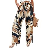 Angerella Womens Wide Leg Pants High Elastic Waist Adjustable Knot Casual Flowy Trousers Business Work Pants with Pockets
