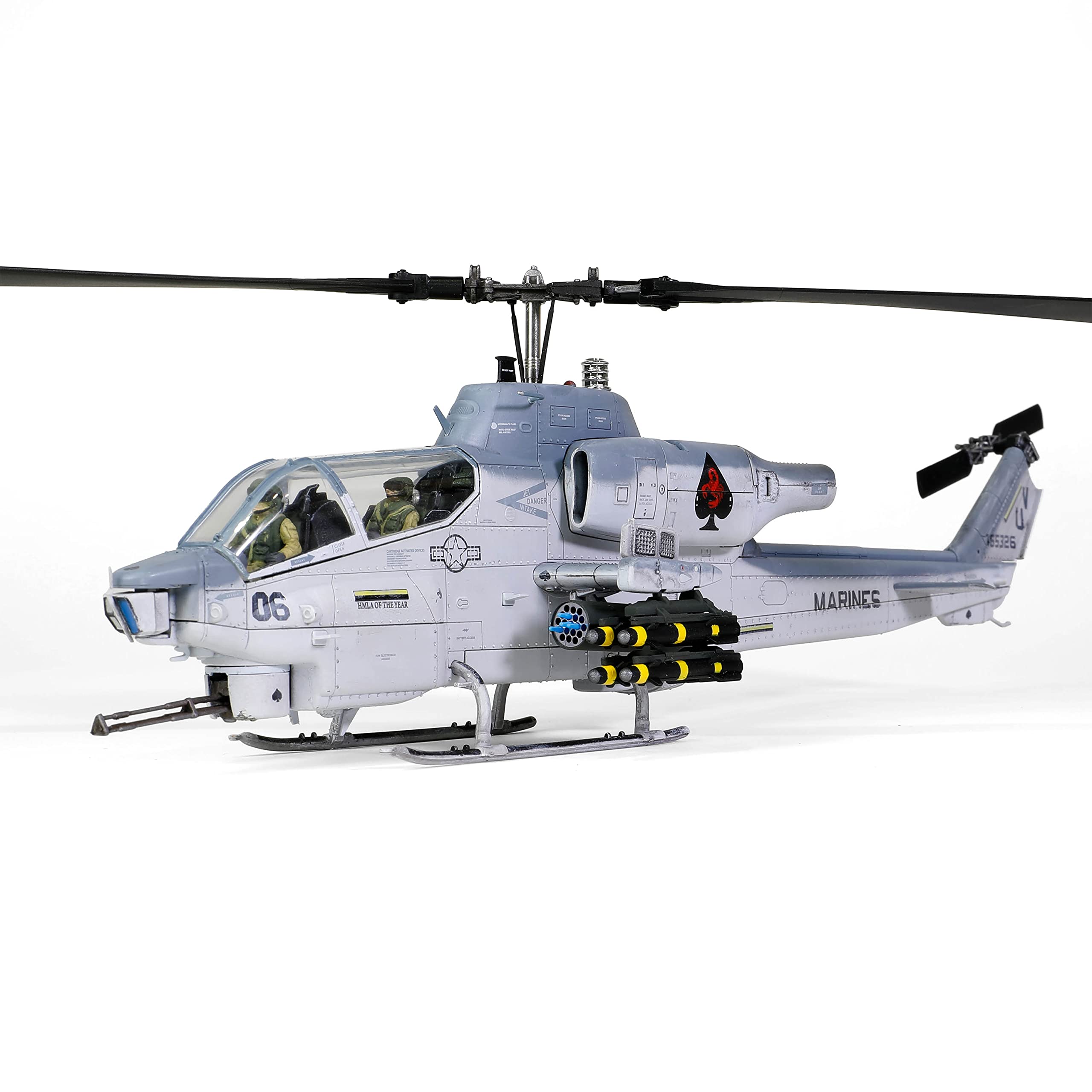 Forces of Valor Waltersons 1:48 scale U.S. Bell Textron Licensed AH-1W Cobra helicopter with NTS Exhaust, Squadron 267, "Final flight, Camp Pendleton, March 23, 2012