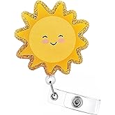 Celokiy Sun Badge Reel Retractable for Nurse, Teacher, Student, Coworker Gift
