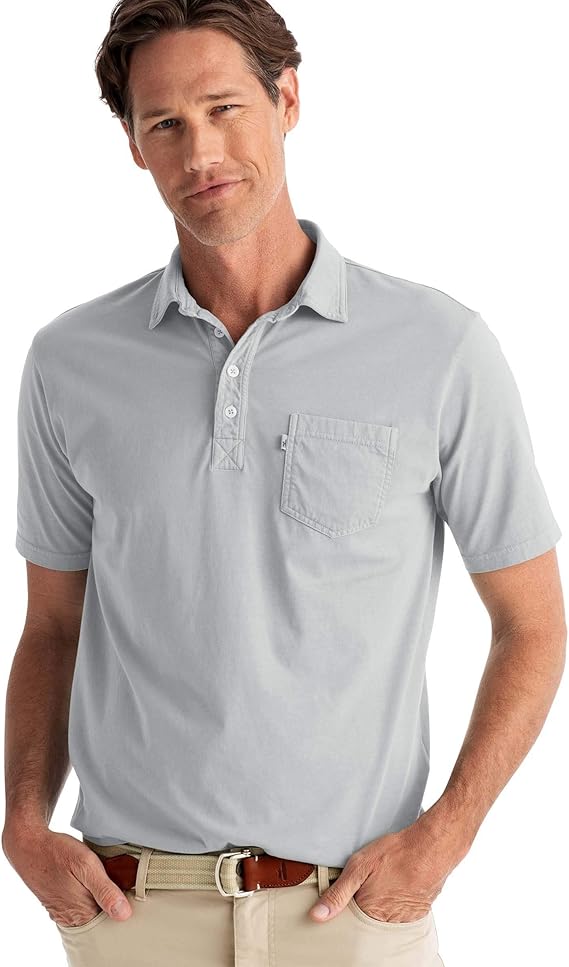 johnnieO Venice Hangin' Out Polo, Steel, M at Amazon Men’s Clothing store