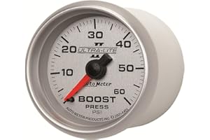 Auto Meter 4905 Ultra-Lite II 2-1/16" 0-60 PSI Mechanical Boost Gauge