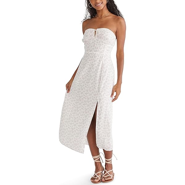 sachin and babi light blue dress Aeropostale Women's Tiered Midi Dress, Ivory at Amazon Women's Clothing  store