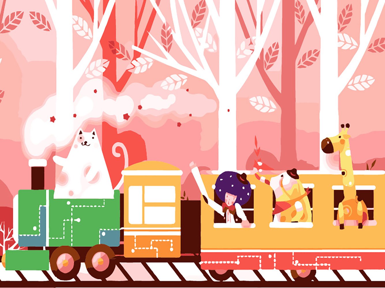 Train Paint By Number Kits • Paint By Number For Adults