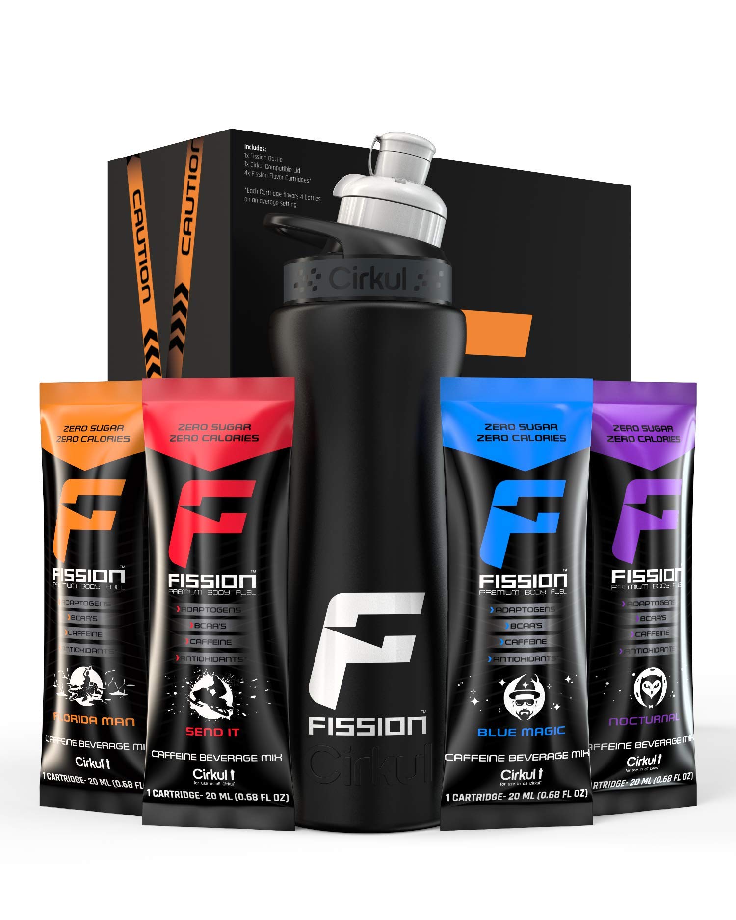 Buy Fission Energy Drink Fuel Kit 4 Sugar Free Energy Drink Cartridges to Make 16 20oz Energy