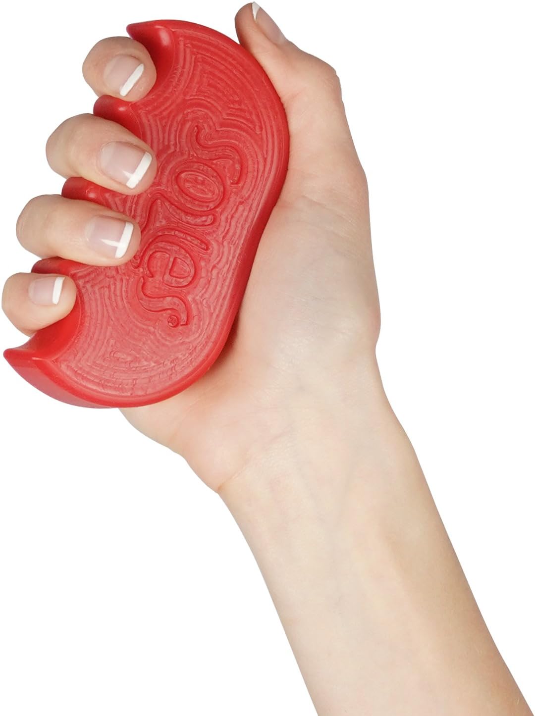 SOLES Hand and Finger Strength and Rehabilitation Toy Red (Hard) (SLS521R), Red (High Strength)