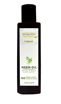 Mystiq Living - Neem Oil, 200ML | Cold Pressed | 100% Pure and Natural