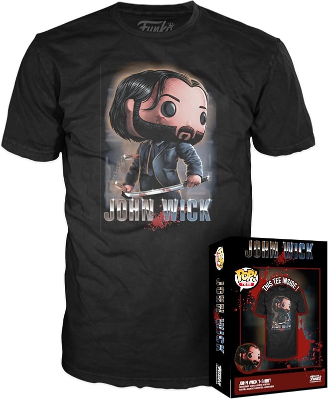 Funko Boxed Tee: John Wick 3- John Wick - XL - T-Shirt - Kleidung - Geschenkidee - Kurzärmeliges Top Für Erwachsene Männer Und Frauen - Offizielle Handelswaren - Movies Fans