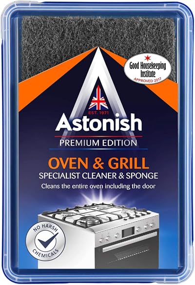Astonish Oven & Grill Cleaner Paste with Sponge - Powerful Cleaning