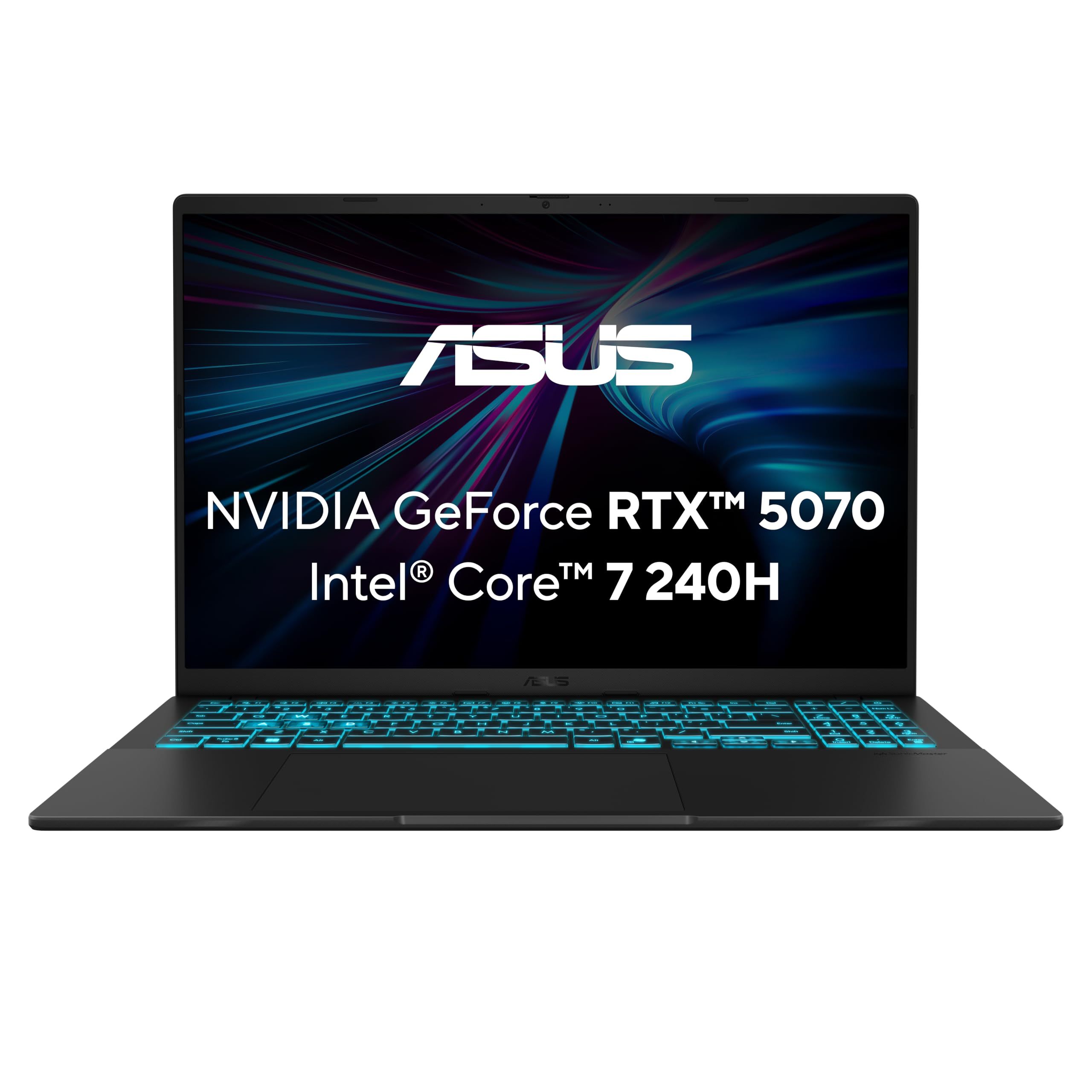ASUS V16 V3607VP Gaming Laptop | 16" WUXGA 16:10 144Hz IPS Display | Intel Core 7 240H | 32GB RAM | 1TB SSD | NVIDIA RTX 5070 | Win11 Home | QWERTZ | Black | 3Monate GamePass
