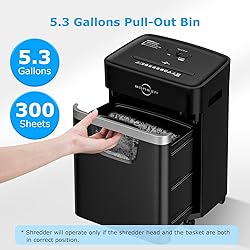 BONSEN 12-Sheet Paper Shredder for Home