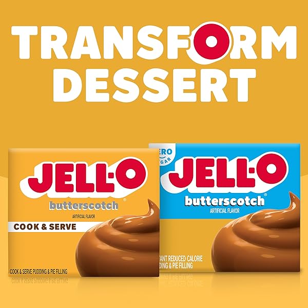 JELL-O COOK & SERVE BUTTERSCOTCH PUDDING & PIE FILLING MIX, 3.5 OZ BOX