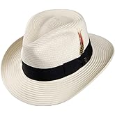 Jaxon Summer C-Crown Toyo Straw Fedora Hat