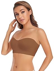 Lusait Strapless Bra for Women Non-Slip Silicone