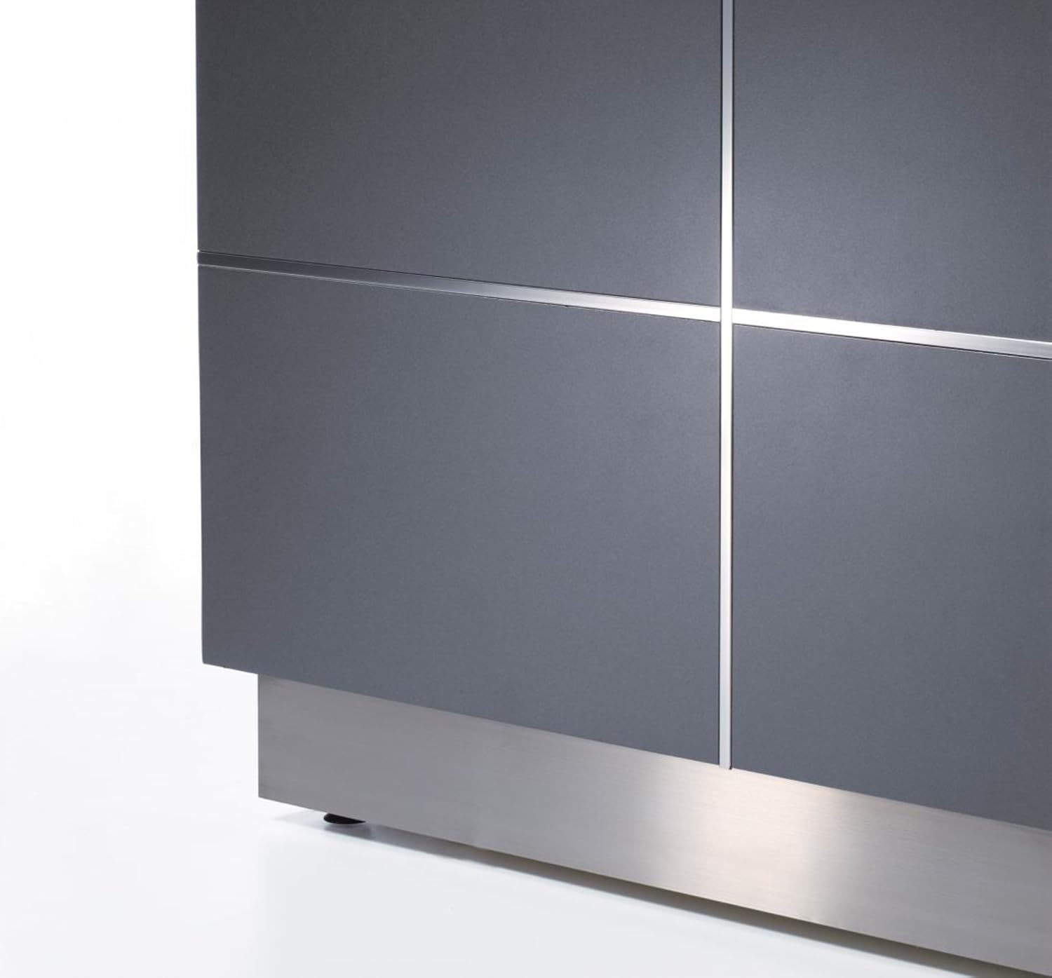 Modern Reception Desk (98") with White Quartz Stone Counter-TOP: Kitchen & Dining