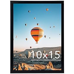 JCJMY 10x15 Picture Frame Black for Wall