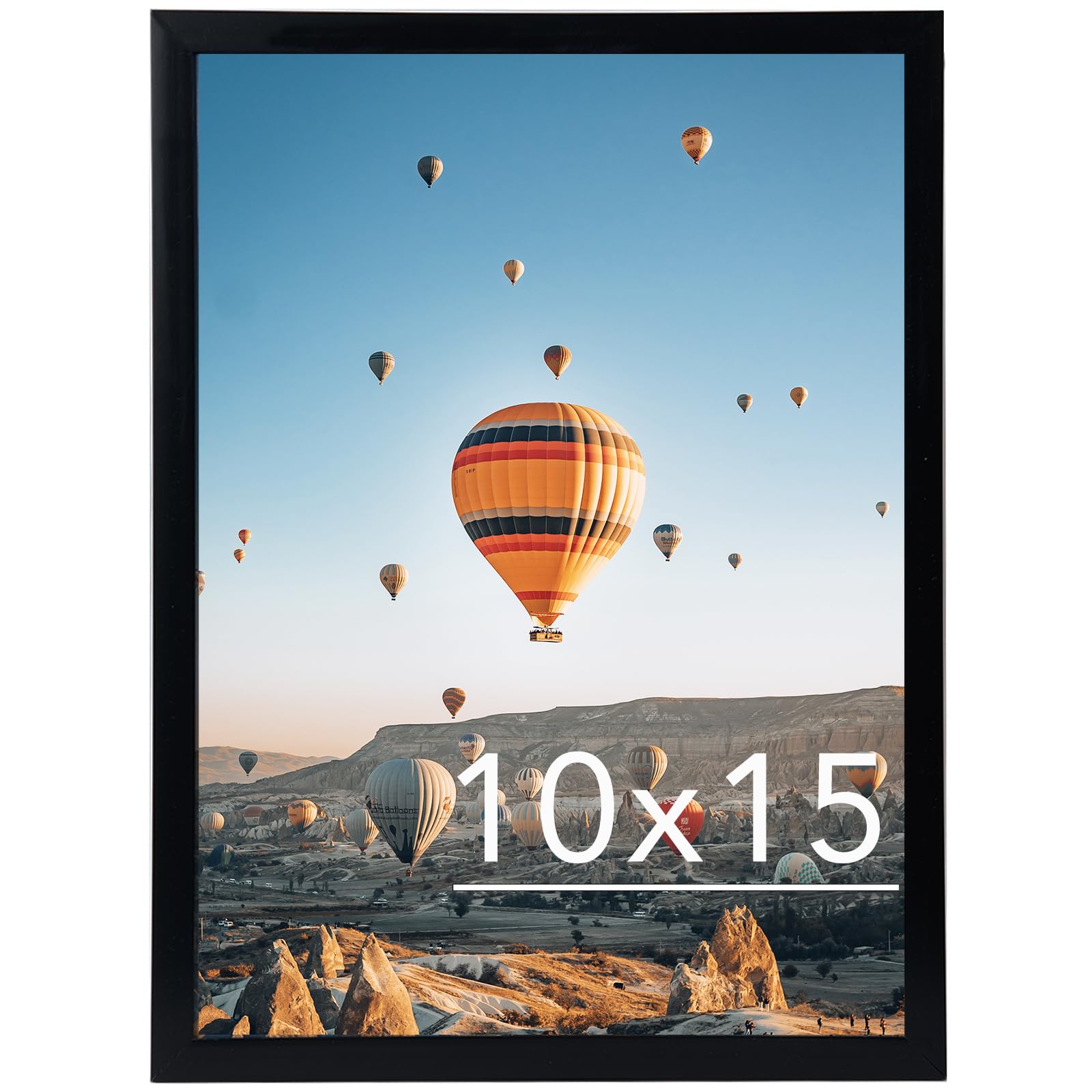 JCJMY 10x15 Picture Frame Black for Wall