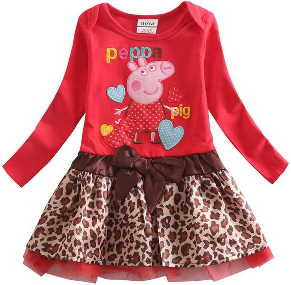 peppa pig clothing Little Girls' Spring Fall LongSleeve Cartoon