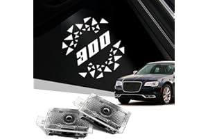 QIANJIANG Car Door Logo Projector Lights for Chrysler 300C 2005-Present, Projector Ghost Shadow Light LED Laser Car Courtesy Step Light for 300 Accessories (Star)