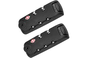 Zoofen 2 Pack Luggage Lock TSA007 Security Lock Luggage Suitcase Baggage Lock