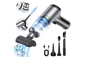 OPINTA Mini Cordless Handheld Car Vacuum Cleaner/Air Blower, 18000PA Strong Suction, Rechargeable Dust Buster/Hand Pump with Brushless Motor, Low Noise One-Click Dust Removal for Car Home Office Cleaning