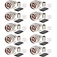 XRDS -RF 10 Pack N Male Crimp Connector 50 ohm N Male Plug Rf Crimp Connector for LMR400 Belden 9913 RG8