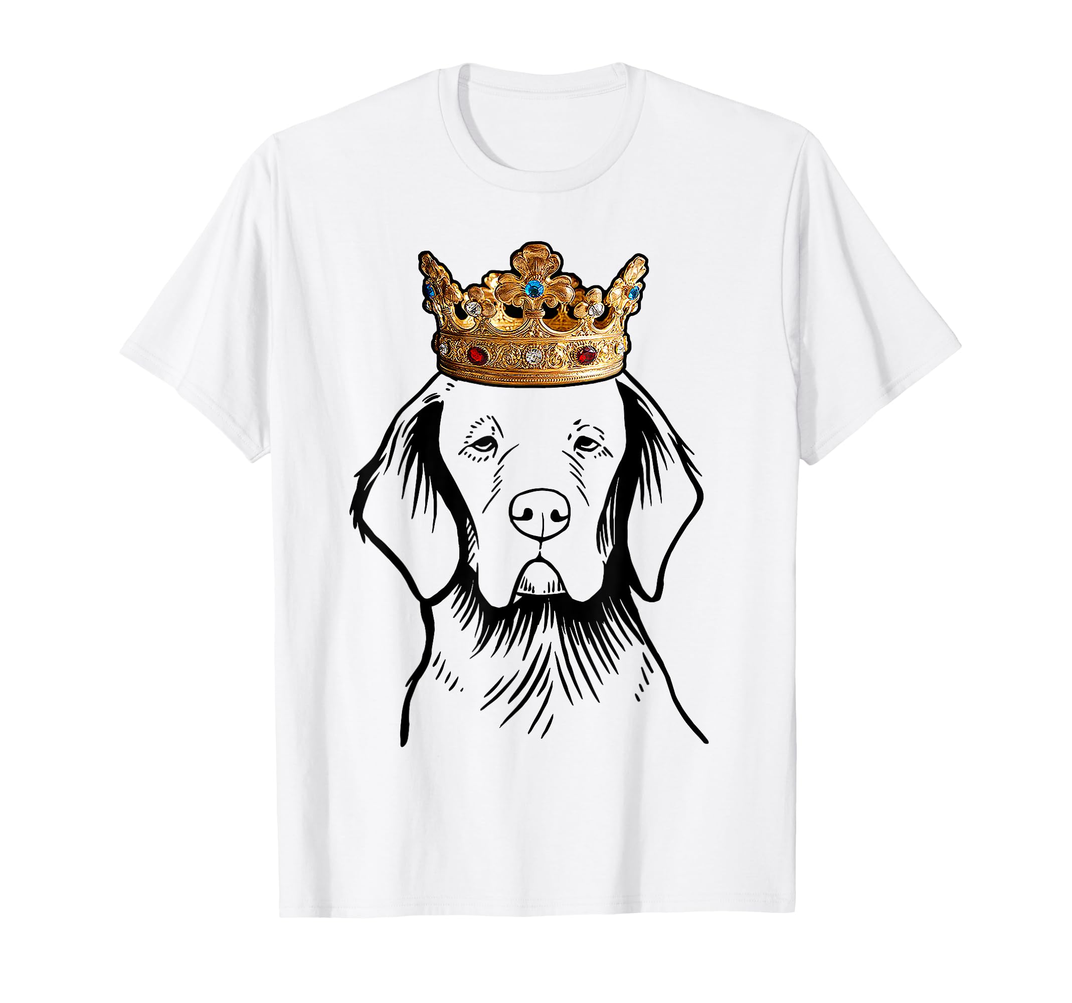Clumber Spaniel Dog Wearing Crown T-Shirt