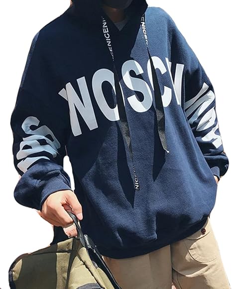 Amazon ニカ フードパーカ メンズ パーカー 長袖 秋 冬 スウェット 個性 ストリート系 ヒップホップ系 メンズ パーカー トレーナー パーカー 通販