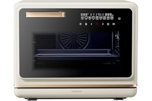 ROBAM R-Box Pro Countertop Combi Steam Oven White, Air Fryer Toaster Oven with EXP, 1.2 cu. ft. XL Capacity, 1800W Steam Fry 