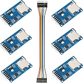 AILUOMI 6pcs SD Card Reader Module SPI Interface Compatible with Arduino UNO/R3/MEGA