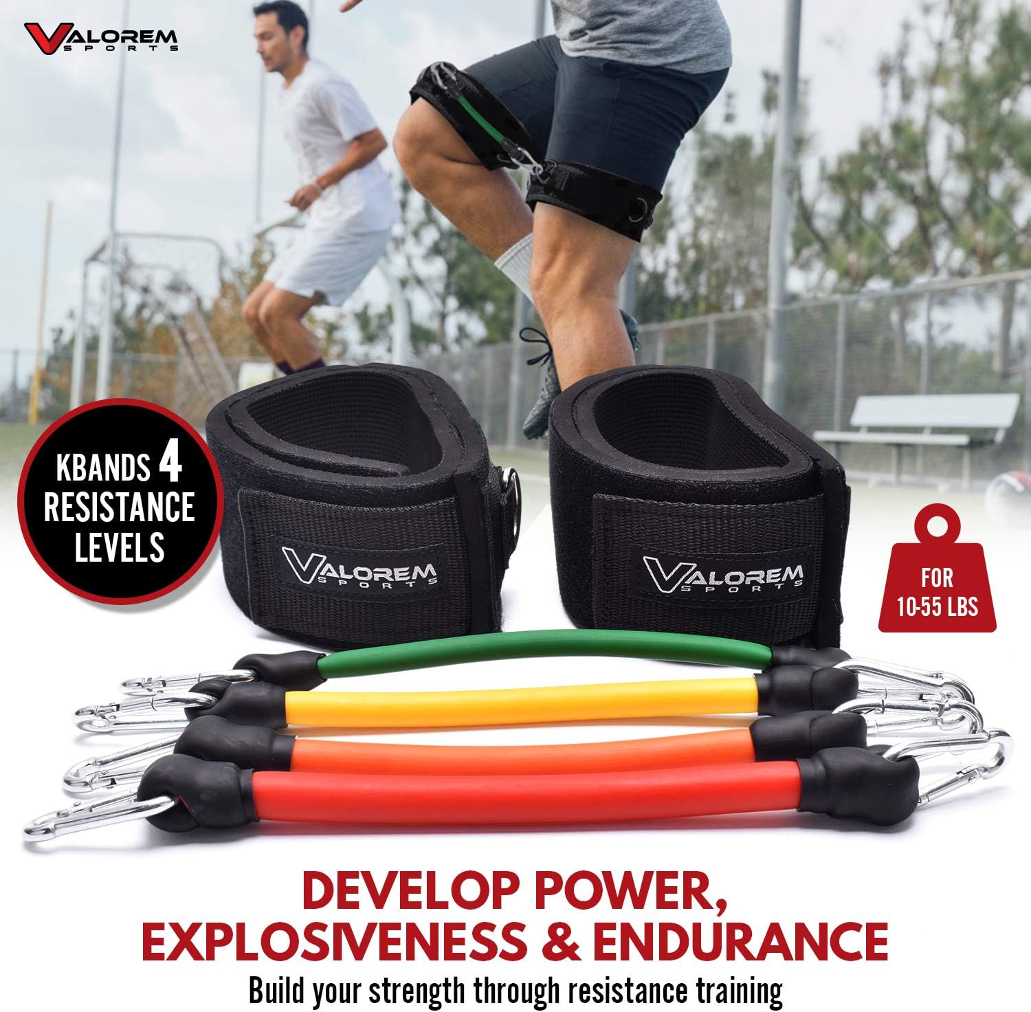 Speed & Agility Training Equipment Set - Includes 4 Agility Hurdles, 20 Disc Cones, Agility Ladder, Adjustable Leg Resistance Bands, Speed Parachute, Jumping Rope & Carry Bag - Designed For All Sports : Sports & Outdoors