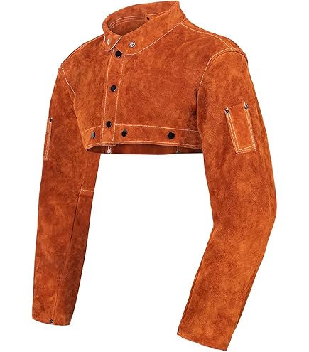 IRONCAT 7000 Cowhide Leather Welding Cape Sleeve - Golden Yellow