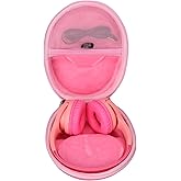 Aproca Case Compatible with Belkin SoundForm Mini - Wireless Bluetooth Headphones, Storage Portable Bag for Accessories -Pink (Case Only)