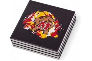 The Memory Company | Licensed NCAA 4-Pack Team Logo Ceramic Blast Coaster Set