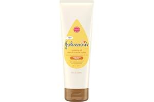 Johnson's Baby Creamy Oil for Baby with Shea & Cocoa Butter, Moisturizing Body Lotion, 8 fl. oz (Packaging May Vary)