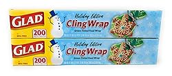 Glad Holiday Cling Wrap Plastic Wrap - Green