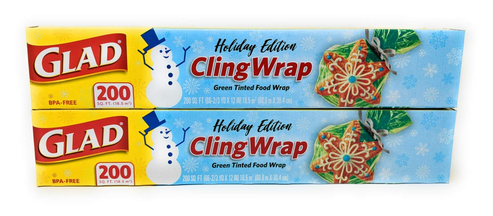Glad Holiday Cling Wrap Plastic Wrap - Green