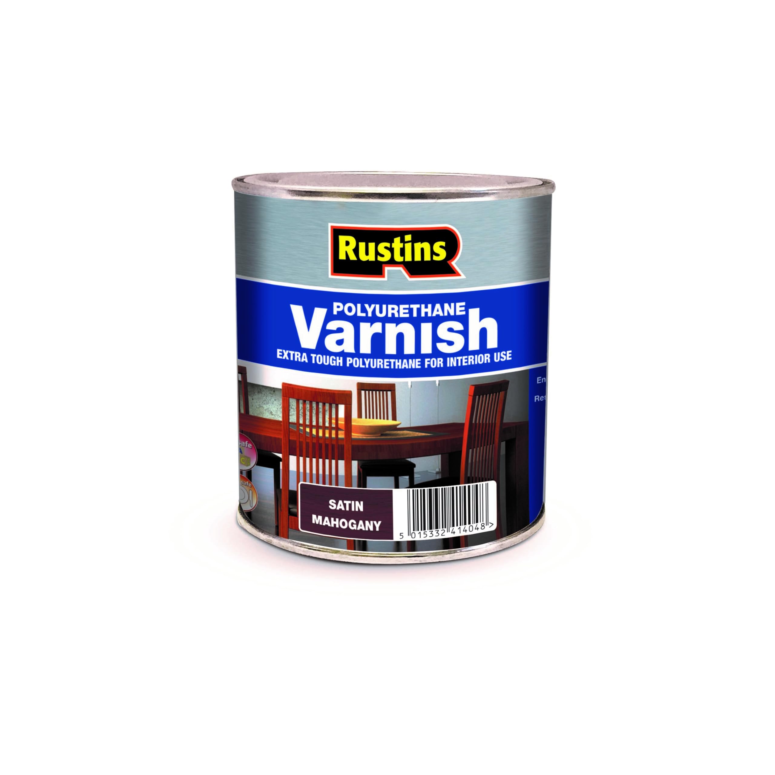 Rustins POSM1000 Polyurethane Varnish Mahogany Satin 1l