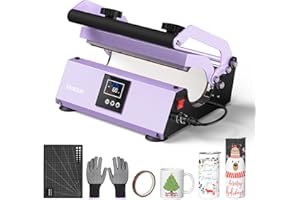EENOUR Tumbler Heat Press Machine - Mug Press Heat Up Fast & Even, Professional Tumbler Press for 12oz-30oz Sublimation Tumblers, Cups, Glasses and Mugs with Sublimation Heat Tape, Gloves and Pad