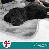 The Happy Dog Company 100% Waterproof Fleece Dog Blanket 100x120cm Grey view 9