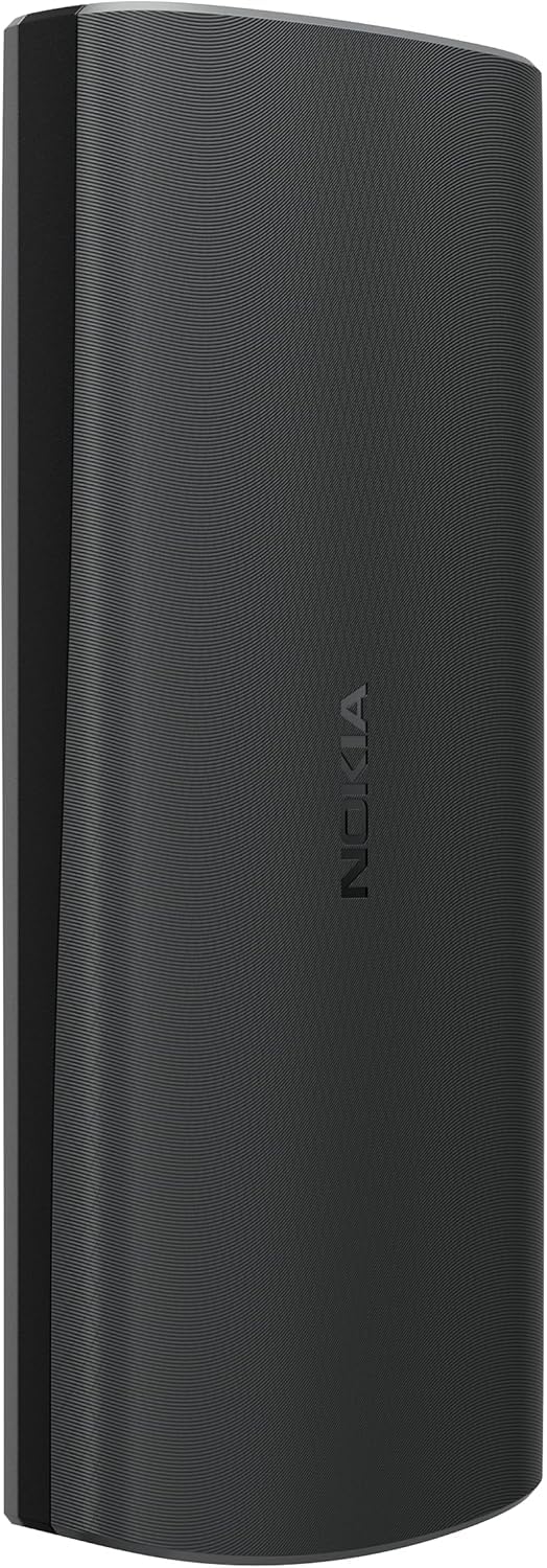 Nokia 105 4G Edition (2023) Feature Phone with Dual SIM, 1.8 Inch Display, 1450 mAh Battery, 48 MB RAM / 128 MB ROM, Expandable Memory, 3.5 mm Headphone Jack, FM Radio - Charcoal