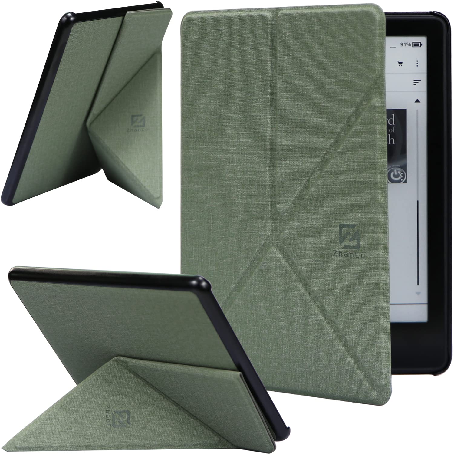 ZhaoCo Case Compatible with Kindle Paperwhite and Kindle Paperwhite Signature Edition 6.8" E-reader (11th Generation, 2021), Vertical and Horizontal Viewing - Teal