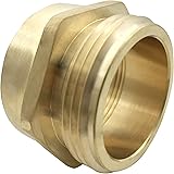 SpringSpray 1-1/2" NPT Female x 1-1/2" NST (NH) Male Brass Hexagonal Nipple Fitting Fire Equipment Hex Nipple Fire Hose Adapt