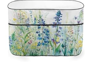 Knextrepoy Floral Oil Painting RV Propane Tank Cover,Waterproof Double 30 Lb Propane Tank Cover for Camper Trailer,All Weather Protection