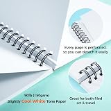 Ohuhu A4 Sketchbook Double-Sided Bleedproof 150GSM 60 Sheets Spiral view 5