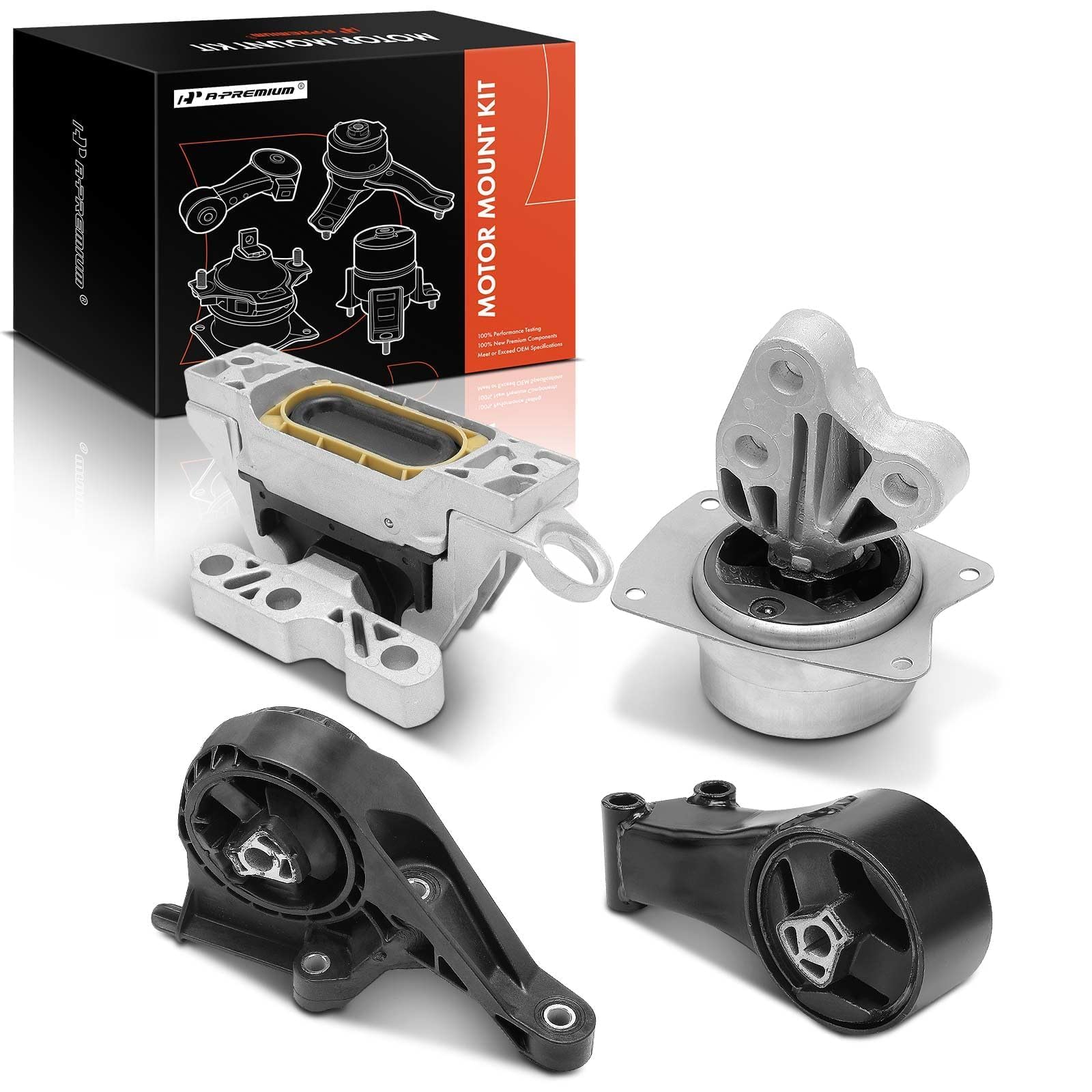 Photo 1 of * MINOR SCUFFS ON OUTSIDE * A-Premium Engine Motor and Transmission Mount Kit Compatible with Chevrolet Impala 2014-2016 2.5L, Automatic Transmission, 4-PC Set, Replace # 13327296, 13227773