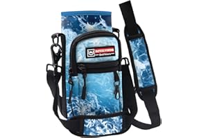 NATURE PIONEOR Water Bottle Carrier with Strap - 25/32/40OZ Neoprene Water Bottle Sling Bag Sleeve Case with 2 Pockets