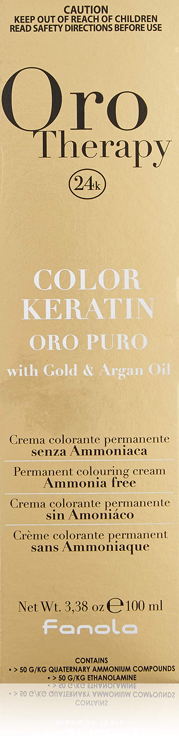 FANOLA Oro Puro Therapy Color Keratin Hair Colour 100 ml 5.0 Light Brown