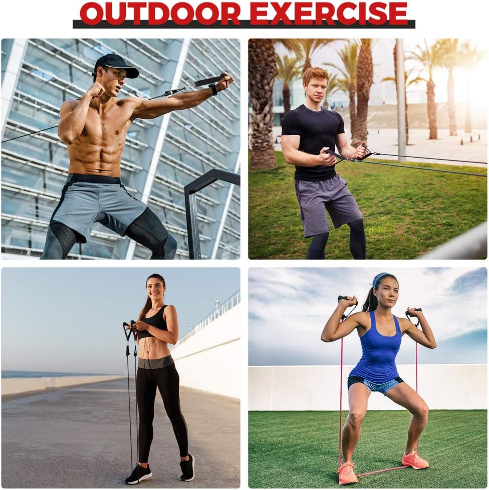 Renoj Resistances Bands, Exercise Bands Set for Exercise Band [11 Pack] (150LBS) : Sports & Outdoors