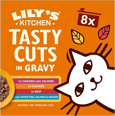 Lily’s Kitchen Tasty Cuts in Gravy Complete Nutrition Cat Wet Food 48x85g